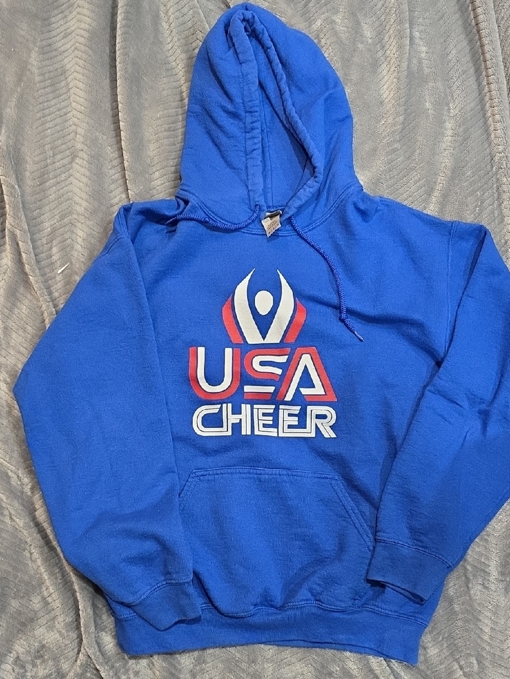 USA Cheer Gildan Blue Heavy Blend Hoodie